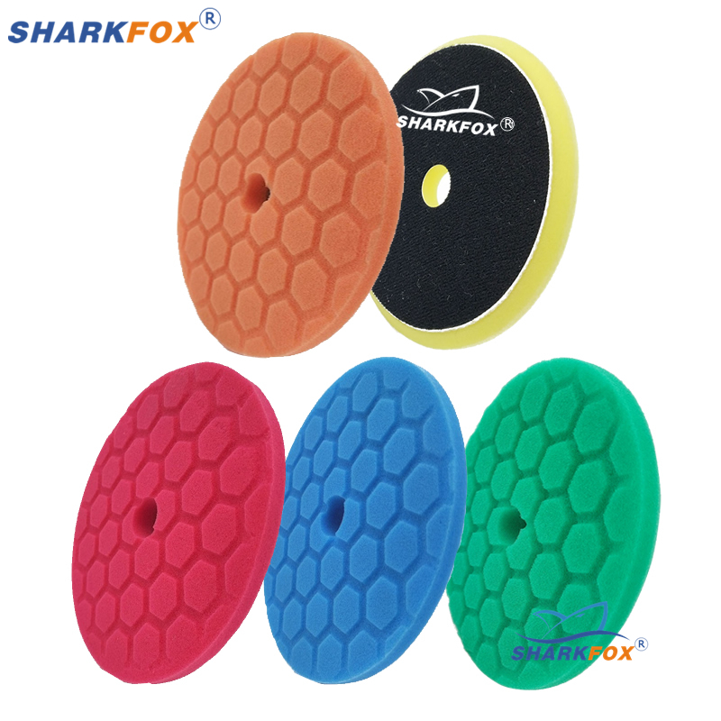 Polish Pad Set Buffer - Sharkfox 5 peças/set 5 Polegada (125mm)