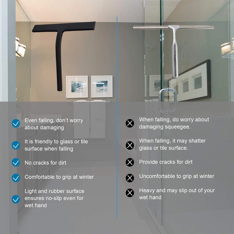 Raspador de Silicone Preto Fos - Glass Cleaner Streak avaliação e preço