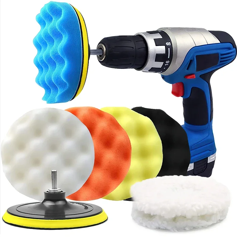 Novo 8 pçs kit de almofadas de - Polish Pad Set Buffer avaliação e preço
